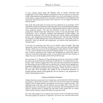 Planets in Transit Book for Personal Growth and Astrology