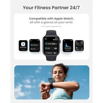 RENPHO Smart Scale with BMI, Body Fat, Muscle Mass, Bluetooth Scale for Body Weight, FSA HSA Store Eligible, 13 Metrics with Large VA Display, Support App Connection, Black, Elis 2X