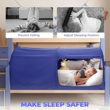 Alvantor Bed Canopy Bed Tents Dream Tents Privacy Space Twin Size Sleeping Tents Indoor Pop Up Portable Frame Curtains Breathable Grey Cottage (Mattress Not Included) Reducing Light