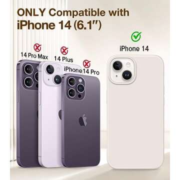 GONEZ Magnetic for iPhone 14 Case, Compatible with Magsafe, with Screen Protector + Camera Protector...