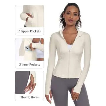 Stylish VUTRU Workout Jacket with Pockets for Women