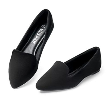 MUSSHOE Memory Foam Ballet Flats for Women - Comfy & Stylish