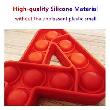 10pcs Push Pop Bubble Fidget Toy Set, Number 0-9 Shape Fidget Sensory Toys, Push Pop Bubble Fidget Toys to Relieve Stress & Anxiety, Autism Special Needs Stress Reliever for Kids & Adults (Multicolor)