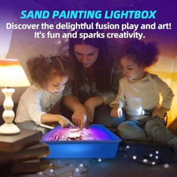 Creative Light Table for Kids | Sensory Art Box | 3 Color Modes