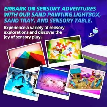 Creative Light Table for Kids | Sensory Art Box | 3 Color Modes