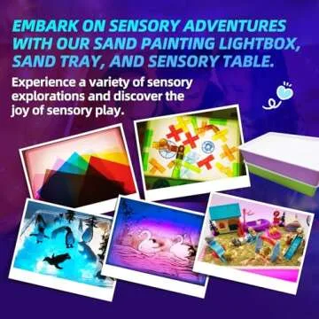 Creative Light Table for Kids | Sensory Art Box | 3 Color Modes