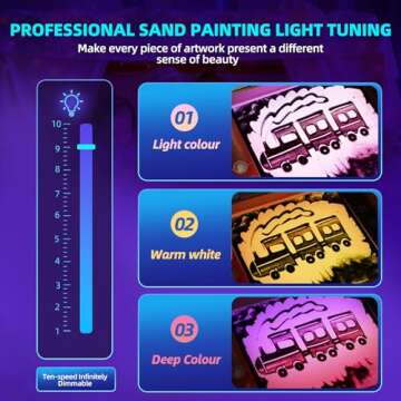 Creative Light Table for Kids | Sensory Art Box | 3 Color Modes
