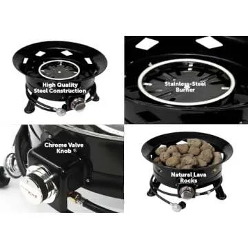 24" Smokeless Portable Fire Pit for Outdoor Adventures