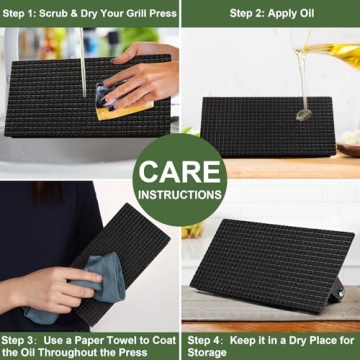 EWFEN Heavy-Duty Burger & Bacon Press for Griddle