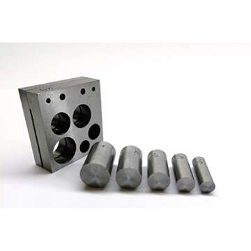 PMC Supplies LLC 5 Piece 1/2" to 1" Circle Round Disc Cutter Set Jewelry Making Metal Cutting Formin...