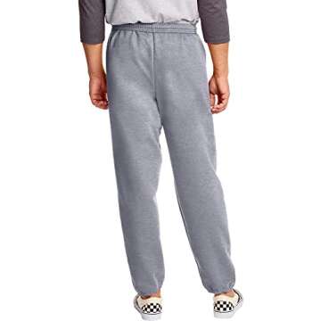 Hanes Men's EcoSmart Non-Pocket Sweatpant, Light Steel, Small