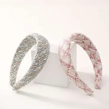 OIL FREE Tweed Padded Headband - Stylish Winter Accessory