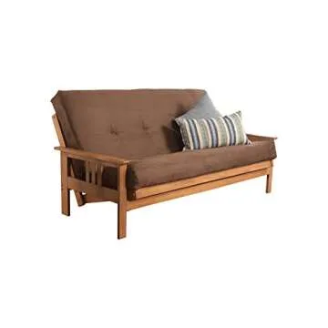 Kodiak Furniture Monterey Queen Size Futon Set, Suede Chocolate