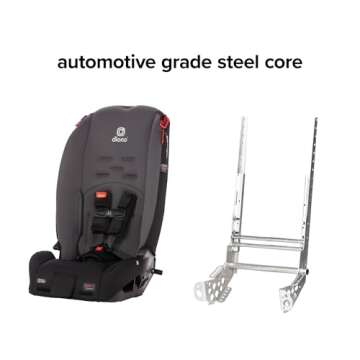Diono Radian 3R, 3-in-1 Convertible Car Seat, Rear Facing & Forward Facing, 10 Years 1 Car Seat, Slim Fit 3 Across, Gray Slate