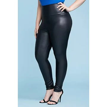 J2 LOVE Women's High Waisted Faux Leather Leggings