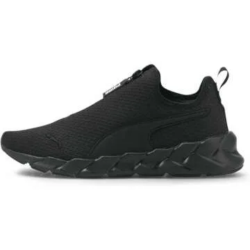 PUMA Women's Weave Zip Shoes in Black - Size 8.5
