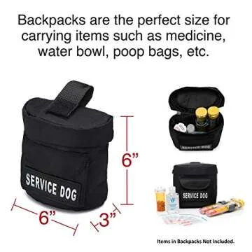 Service Dog Vest with Detachable Backpacks for Every Adventure