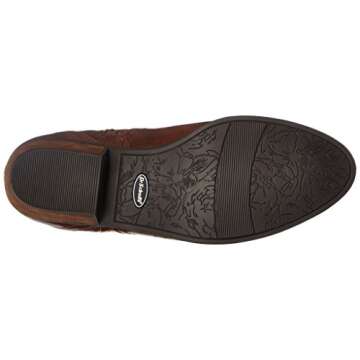 Dr. Scholl's Shoes womens Brilliance Wide Calf Riding Boot, Whiskey, 9.5 US