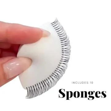 Bellemory Wispy Lash Chart - 10 Eye Shape Practice Sponges