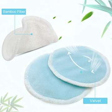 20 PCS Soft Washable Reusable Makeup Remover Pads