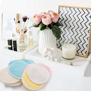 20 PCS Soft Washable Reusable Makeup Remover Pads