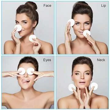 20 PCS Soft Washable Reusable Makeup Remover Pads