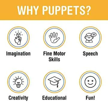 14" Blue Monster, Hand Puppet