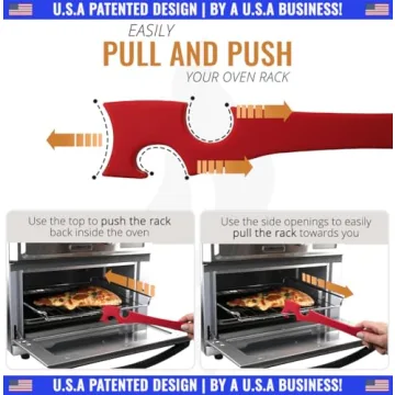 Silicone Oven Rack Pull Tool for Safe Cooking Experience