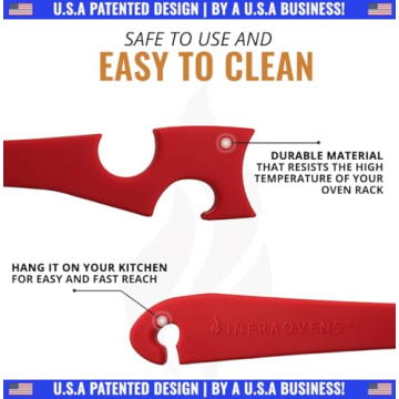 Silicone Oven Rack Pull Tool for Safe Cooking Experience
