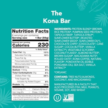 ALOHA Kona Organic Vegan Protein Bars - Special Edition