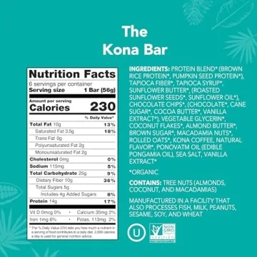 ALOHA Kona Organic Vegan Protein Bars - Special Edition