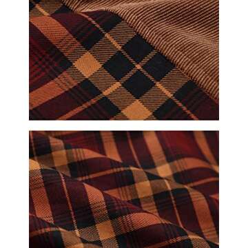 Haellun Men's Long Sleeve Sherpa Lined Shirt Jacket