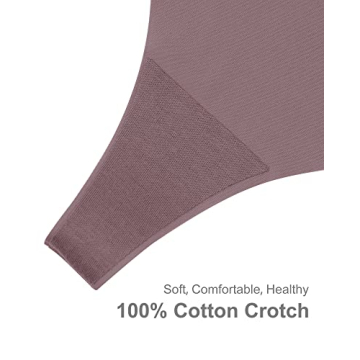 SHARICCA Women No Show Seamless Underwear Thong Multi Pack