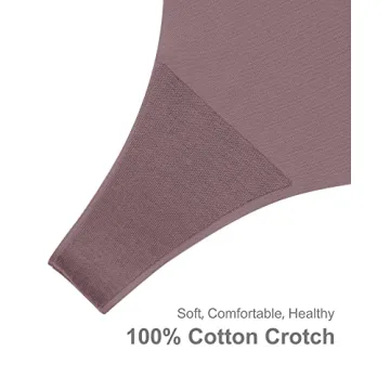 SHARICCA Women No Show Seamless Underwear Thong Multi Pack