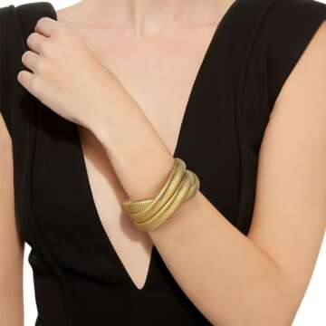 Stylish Emibele Twisted Bangle Bracelet for Women