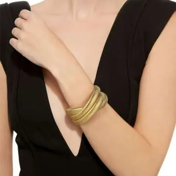 Stylish Emibele Twisted Bangle Bracelet for Women