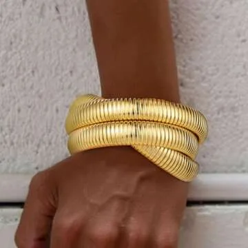 Stylish Emibele Twisted Bangle Bracelet for Women