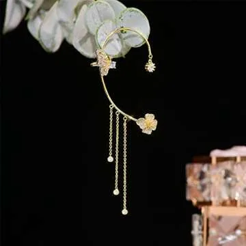 Dainty Butterfly Ear Cuffs - Stylish Non-Piercing Earrings