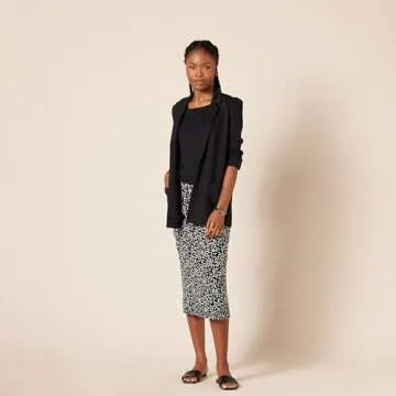 Amazon Essentials Women's Jersey Standard-Fit Short-Sleeve Boat-Neck T-Shirt, Pack of 2, Black/White French Stripe, Large