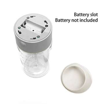 mountop Electric Protein Shaker Bottle, BPA-free & Leak-Proof Mixer Bottles for Pre Workout, Portable Shaker Cups for Protein Powder, Whey, and Other Supplements, 15oz