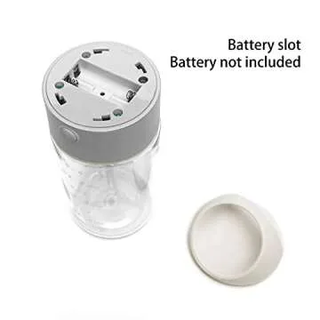 mountop Electric Protein Shaker Bottle, BPA-free & Leak-Proof Mixer Bottles for Pre Workout, Portable Shaker Cups for Protein Powder, Whey, and Other Supplements, 15oz