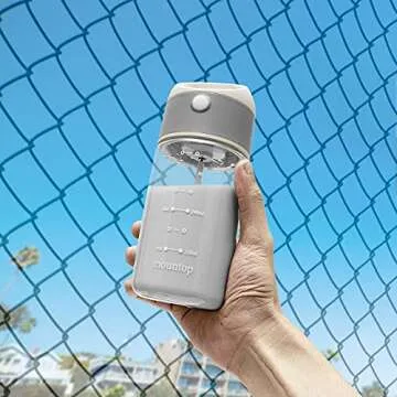 mountop Electric Protein Shaker Bottle, BPA-free & Leak-Proof Mixer Bottles for Pre Workout, Portable Shaker Cups for Protein Powder, Whey, and Other Supplements, 15oz