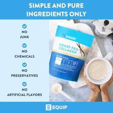 Equip Foods Grass Fed Collagen Powder for Healthy Skin