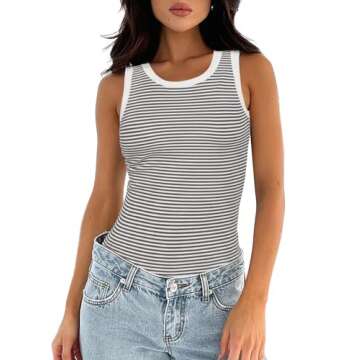 Stylish Darong Women's Crew Neck Tank Top for Summer Fashion