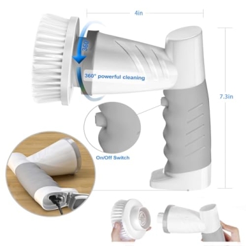 Effortless Cleaning with the SZFIXEZ Electric Spin Scrubber