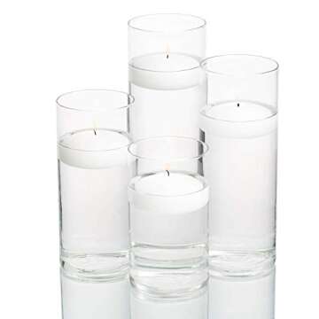 Eastland Glass Cylinder Vases Set of 48