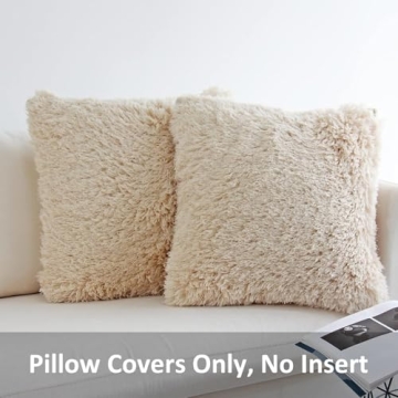 Luxury Soft Faux Fur Pillow Covers for Home Decor