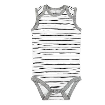 HonestBaby Organic Cotton Sleeveless Bodysuits for Infants