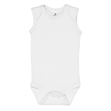 HonestBaby Organic Cotton Sleeveless Bodysuits for Infants