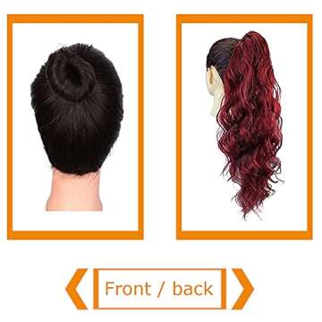 Stylish 24 Inch Body Wave Ponytail Extension for Women